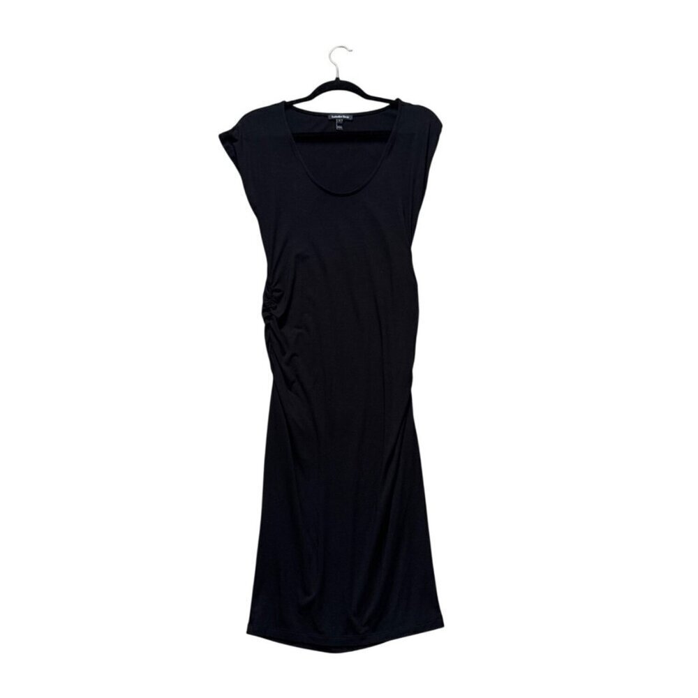 Isabella Oliver Black Maternity Dress Size 2 Scoop Neck Stretchable